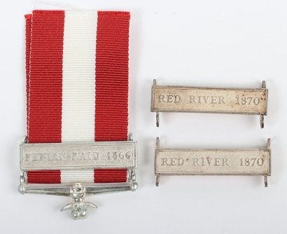 3 clasps for the Victorian Canada General Service Medal,