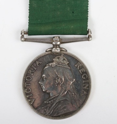 Victorian Volunteer long service medal, engraved naming to 1646 Pte. J.W. Jolliffe, 4th Volunteer Battalion, Hampshire Regiment