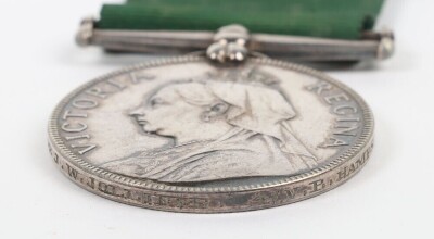 Victorian Volunteer long service medal, engraved naming to 1646 Pte. J.W. Jolliffe, 4th Volunteer Battalion, Hampshire Regiment - 3