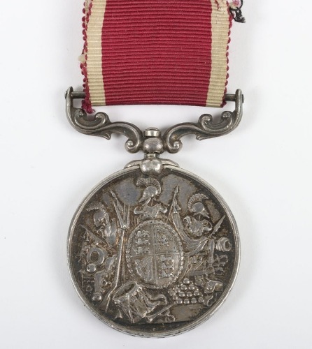 Victorian Army Long Service Medal to a recipient in the East Yorkshire Regiment who served for a total of 25 years of which 20 years were spent in India