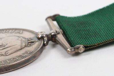 Victorian Volunteer Long Service medal to 4th Volunteer Battalion Hampshire Regiment. Engraved to 1649 Cpl H.S.S. Meager, 4th Volunteer Battalion, Hampshire Regiment - 4