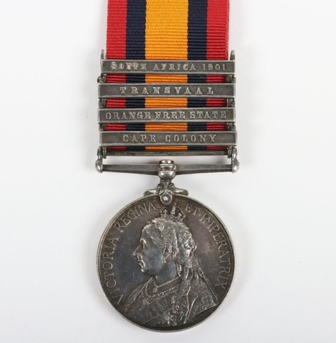 Queens South Africa Medal to the Hampshire Regiment