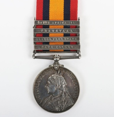 Queens South Africa Medal to the Hampshire Regiment
