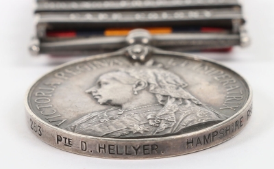 Queens South Africa Medal to the Hampshire Regiment - 5