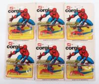 Six Corgi Juniors E75 Amazing Spider-Man Spidercopters,