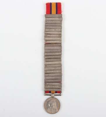 Miniature Medal &ndash; An interesting miniature Queen&rsquo;s South Africa Medal with a complete set of 26 clasps