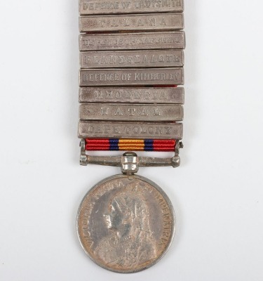 Miniature Medal &ndash; An interesting miniature Queen&rsquo;s South Africa Medal with a complete set of 26 clasps - 2