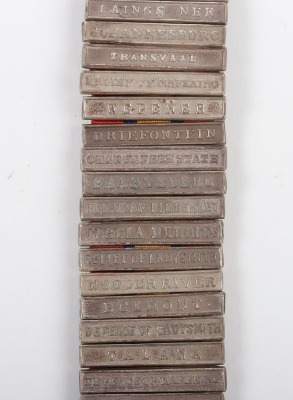 Miniature Medal &ndash; An interesting miniature Queen&rsquo;s South Africa Medal with a complete set of 26 clasps - 3