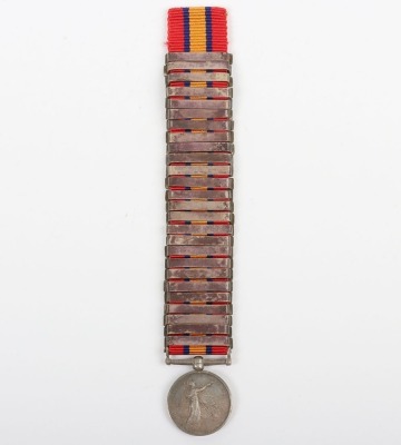 Miniature Medal &ndash; An interesting miniature Queen&rsquo;s South Africa Medal with a complete set of 26 clasps - 5