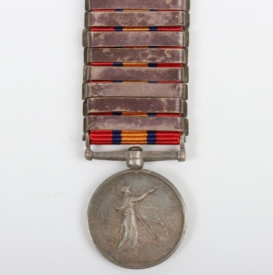 Miniature Medal &ndash; An interesting miniature Queen&rsquo;s South Africa Medal with a complete set of 26 clasps - 6