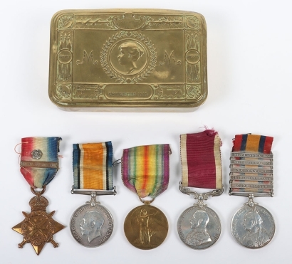 An Old Contemptible Boer War and Great War Long Service group of 5 medals