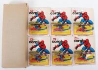 Six Corgi Juniors E75 Amazing Spider-Man Spidercopters with Outer Trade Box