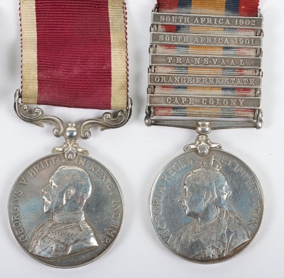 An Old Contemptible Boer War and Great War Long Service group of 5 medals - 4