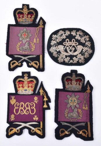 3x EIIR Guards Warrant Officers &ldquo;Colour&rdquo; Arm Badges