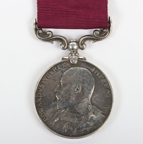 Edwardian Army Long Service Medal to the Royal Artillery