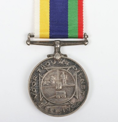 A Boer Loyal Service Medal (Dekoratie voor Trouwe Dienst)