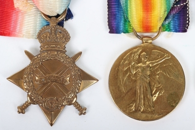 An October 1917 Military Medal group of 4 to a recipient in the Royal Fusiliers who was killed in action in the final months of the Great War. - 2