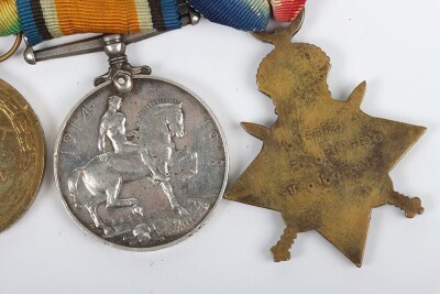 First World War British naval medal group of Four, comprising of 1914-15 star, British War Medal, British Victory medal and GRV Naval Long Service Good Conduct medal (impressed H.M.S. Emperor of India) with fixed suspension. Impressed to K-15652 Stoker 1s - 5
