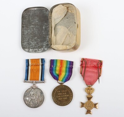 Great War pair of medals to the Royal Field Artillery with a Belgian Albert Cross. - 2