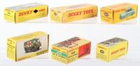 Five Original Empty French Dinky Toys Boxes