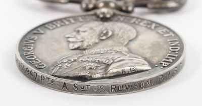 Scarce Home Service full entitlement Great War Meritorious Service Medal to the Royal Army Service Corps. - 5