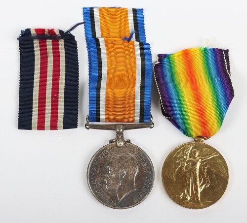 First World War Medal Pair to MM recipient. Comprising of British War medal and British Victory medal impressed to 22976 Pte. John Wood,2nd Battalion, Royal Scots Fusiliers. Who was awarded the Military medal for Gallantry.Wounded 8th September 1917Lond