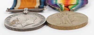 First World War British medal pair comprising of British War Medal and British victory medal impressed to 201634 Pte. George Henry Stubbs, 4th Battalion, Hampshire Regiment - 4
