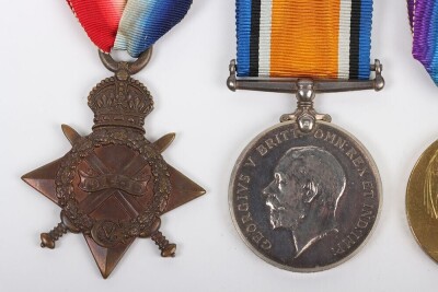 First World War British POW Imperial Service medal group of Four to the 8th (City of London)( Post Office Rifles Battalion) London Regiment. Comprising of GRVI Imperial Service Medal, 1914-15 Star, British War Medal and British Victory Medal, impressed to - 2