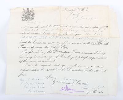 April 1917 Killed in Action Medal Pair to the East Yorkshire Regiment. - 2