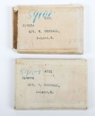 Great War pair of medals to the 3rd Battalion Lonon Regiment. - 3