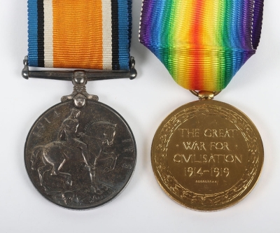 Great War pair of medals to the 3rd Battalion Lonon Regiment. - 5