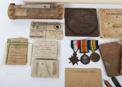 Great War Family Grouping, Including Memorial Plaque and Pair to 221198 Gunner Hopkins, Royal Field Artillery, Died of Wounds, 1918. - 3