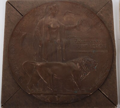 Great War Family Grouping, Including Memorial Plaque and Pair to 221198 Gunner Hopkins, Royal Field Artillery, Died of Wounds, 1918. - 5