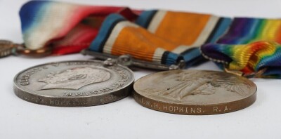Great War Family Grouping, Including Memorial Plaque and Pair to 221198 Gunner Hopkins, Royal Field Artillery, Died of Wounds, 1918. - 9