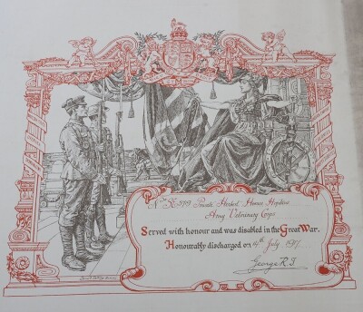 Great War Family Grouping, Including Memorial Plaque and Pair to 221198 Gunner Hopkins, Royal Field Artillery, Died of Wounds, 1918. - 10