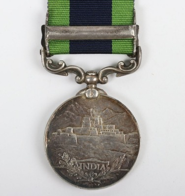 GRV Indian General Service medal to 1/5th Battalion Hampshire Regiment with Afghanistan North West Frontier 1919 clasp impressed to 241404 Acting Corporal Albert Frederick Adams, 1/5th Hampshire Regiment. Adams also served with the Service number 3094 - 3