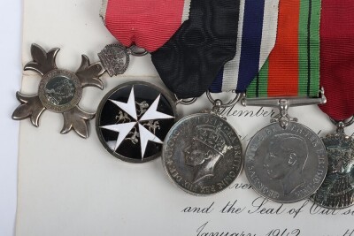 The impressive Second World War MBE, with later Kings Police Medal, Police long service group of 8 to the Assistant Chief Constable of the Norfolk Constabulary. - 8