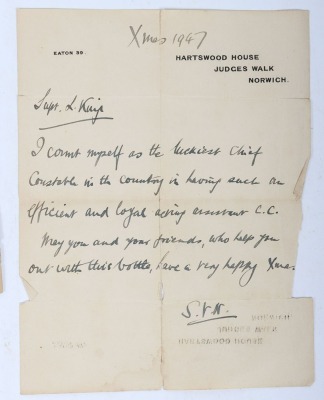 The impressive Second World War MBE, with later Kings Police Medal, Police long service group of 8 to the Assistant Chief Constable of the Norfolk Constabulary. - 16