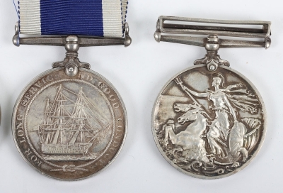 Royal Navy long service group of 5 medals. - 8