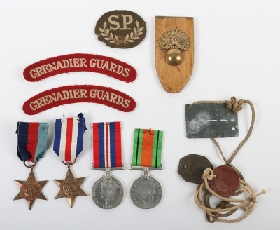 Group of 4 Second World War medals attributed to a Grenadier Guardsman who was taken prisoner of war in Tunisia in 1943 - 2