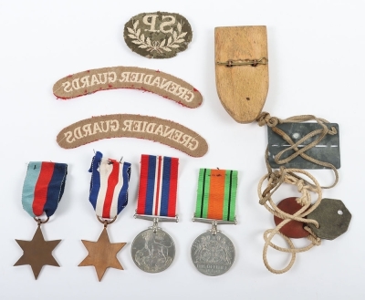 Group of 4 Second World War medals attributed to a Grenadier Guardsman who was taken prisoner of war in Tunisia in 1943 - 3