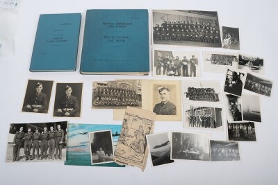 WW2 and Post War Medal Group and Substantial Log Book Set of Master Navigator R T Dyer, - 7