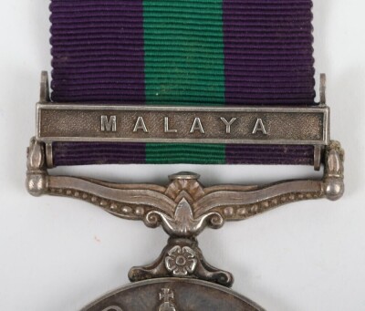 ERII General Service Medal to the Hampshire Regiment with Malaya clasp. Impressed to 23058272 Pte. W.J. Freestone, Royal Hampshire Regiment - 2
