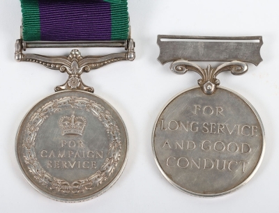 A Long Service Pair of Medals to the Queens Regiment - 4