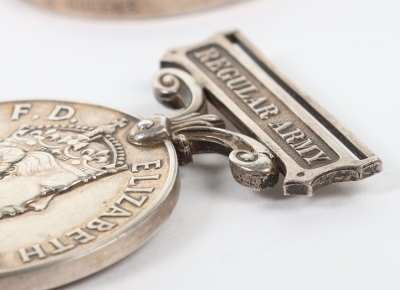 A Long Service Pair of Medals to the Queens Regiment - 6