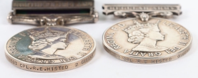 A Long Service Pair of Medals to the Queens Regiment - 7