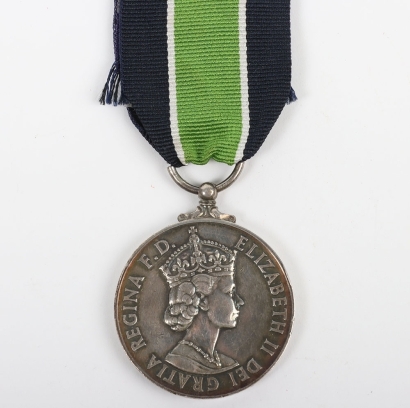 EIIR Colonial Police Forces Long Service and Good Conduct Medal to an African Detective in the British South Africa Police.