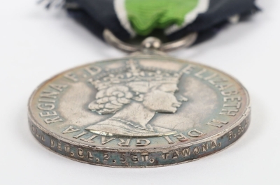 EIIR Colonial Police Forces Long Service and Good Conduct Medal to an African Detective in the British South Africa Police. - 3