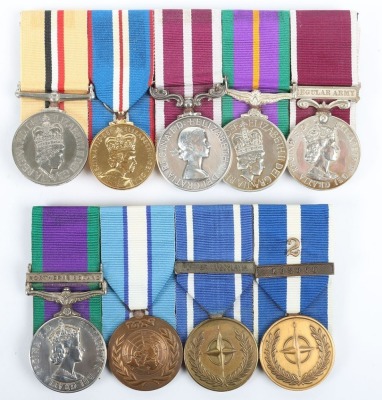 Superb Meritorious Service and Long Service group of 9 medals for service in the Worcestershire and Sherwood Foresters Regiment and the Princess of Wales&rsquo;s Royal Regiment