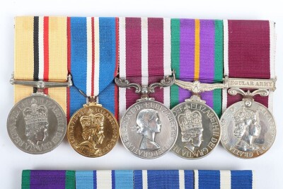 Superb Meritorious Service and Long Service group of 9 medals for service in the Worcestershire and Sherwood Foresters Regiment and the Princess of Wales&rsquo;s Royal Regiment - 2
